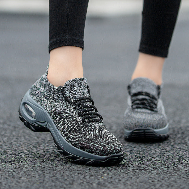 Amazon Cross-border Wish Plus Size Women&amp;amp;amp;amp;amp;amp;amp;#039;s Shoes New Sneakers Women&amp;amp;amp;amp;amp;amp;amp;#039;s Flying Woven Socks Shoes Rocking Shoes Casual Running Shoes