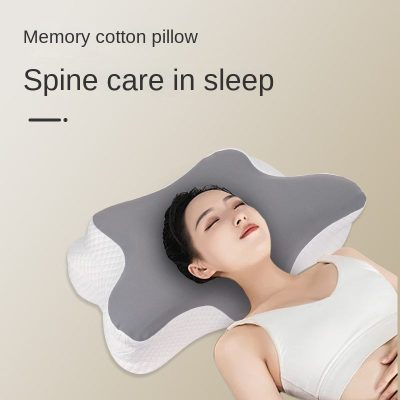 Butterfly Memory Pillow Slow Rebound Decompression Not Tired Butterfly Pillow Ergonomic Neck Protection Artifact Neck Protection Pillow