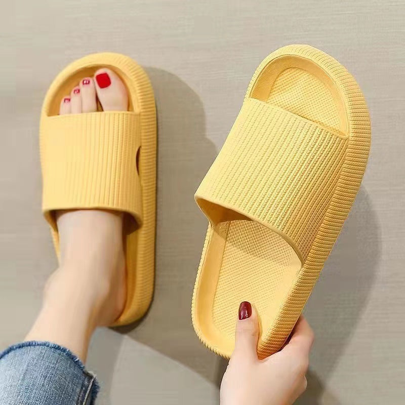 Dropshipping And Free Shipping For Couples, Thick-soled, Simple Slip-on Slip-ons For Women, Summer Indoor Home, Non-slip Bathroom Home