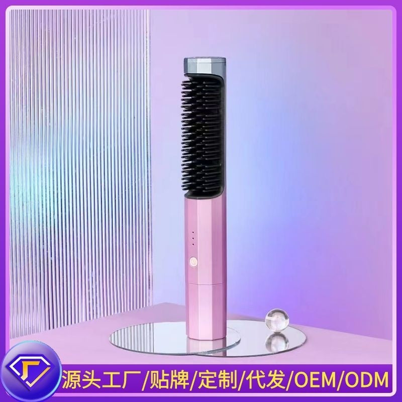 Multifunctional Heating Straight Hair Curler Bangs Inner Buckle Temperature Adjustment Curling Straight Dual-use Hair Straightener Wet And Dry Dual-use Straight Hair Comb