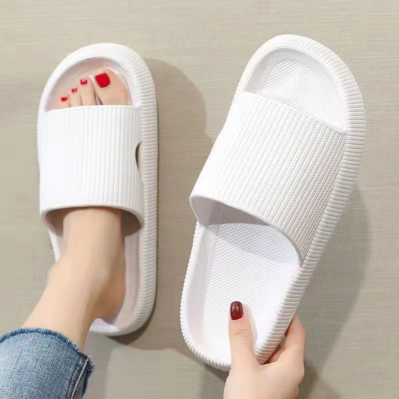 Dropshipping And Free Shipping For Couples, Thick-soled, Simple Slip-on Slip-ons For Women, Summer Indoor Home, Non-slip Bathroom Home