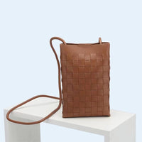 Genuine Leather Wove Phone Bag