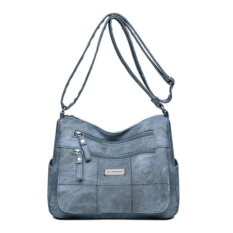 Middle-aged And Elderly Women&#039;s Bag Cross-border New Fashion Shoulder Bag Messenger Bag Simple All-Match Girl Mother Bag Large Capacity