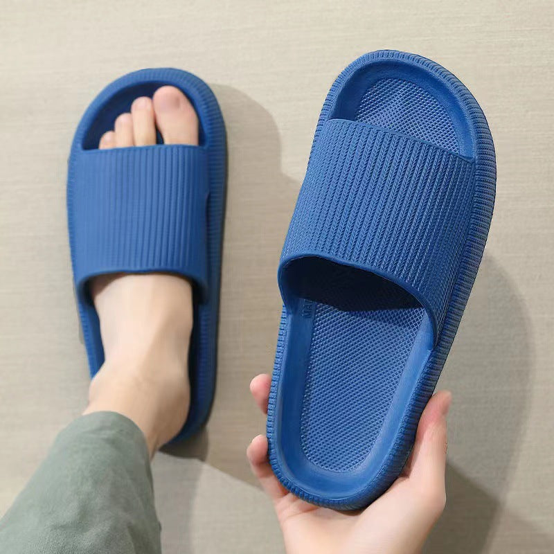 Dropshipping And Free Shipping For Couples, Thick-soled, Simple Slip-on Slip-ons For Women, Summer Indoor Home, Non-slip Bathroom Home