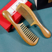 Jade Sandalwood  Hair Comb