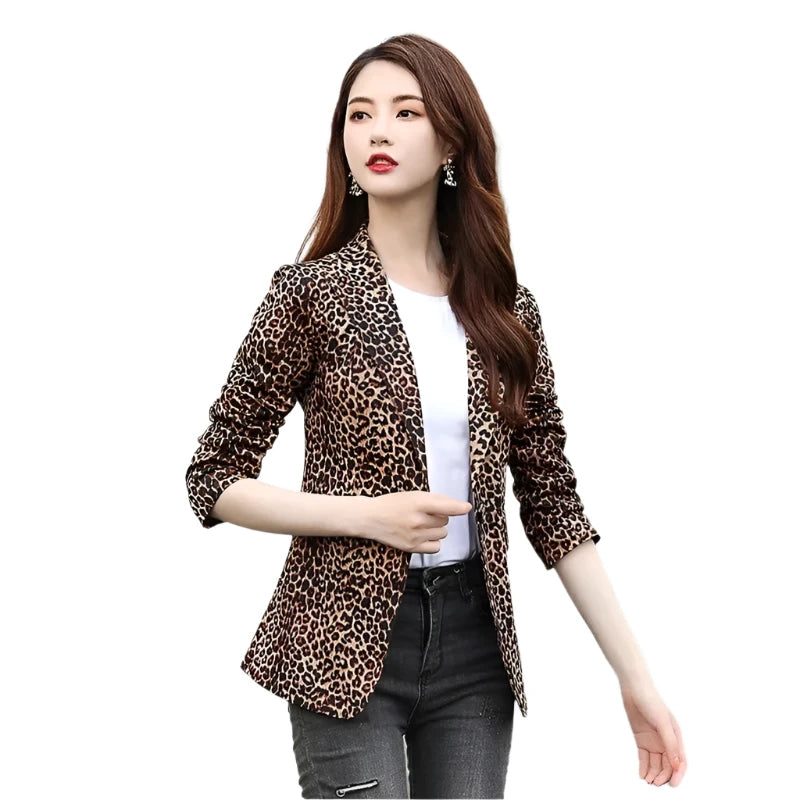 New Leopard Print Blazer