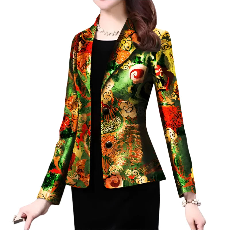 Korean New printed Blazer