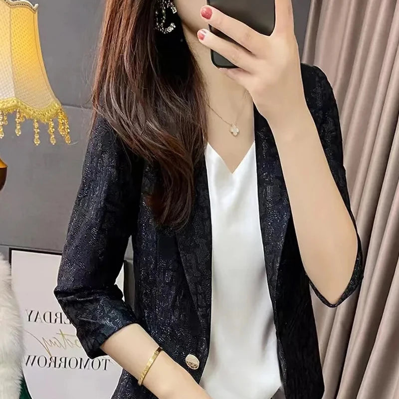 Elegant Embroidered Blazer