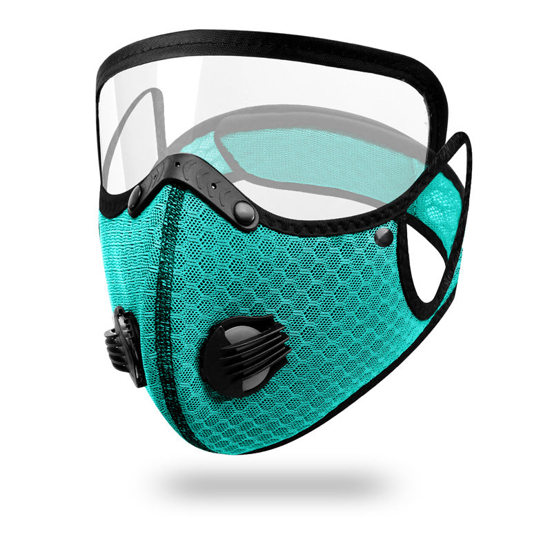 呼吸バルブ付きサイクリングマスク