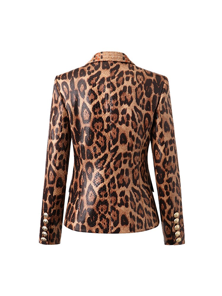 Lady Premium Leopard Prints Blazer