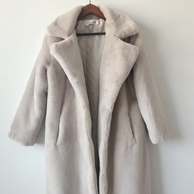 Glamour Faux Fur  Coat