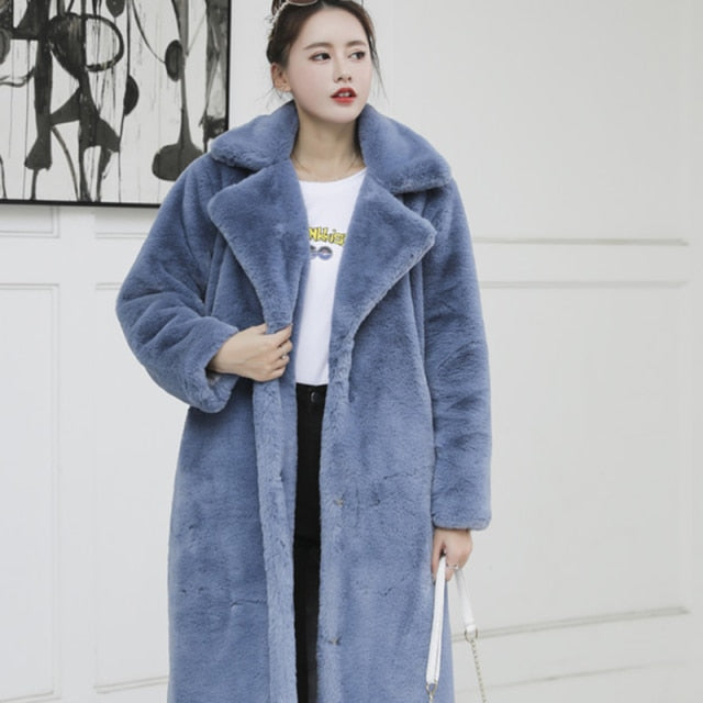 Glamour Faux Fur  Coat